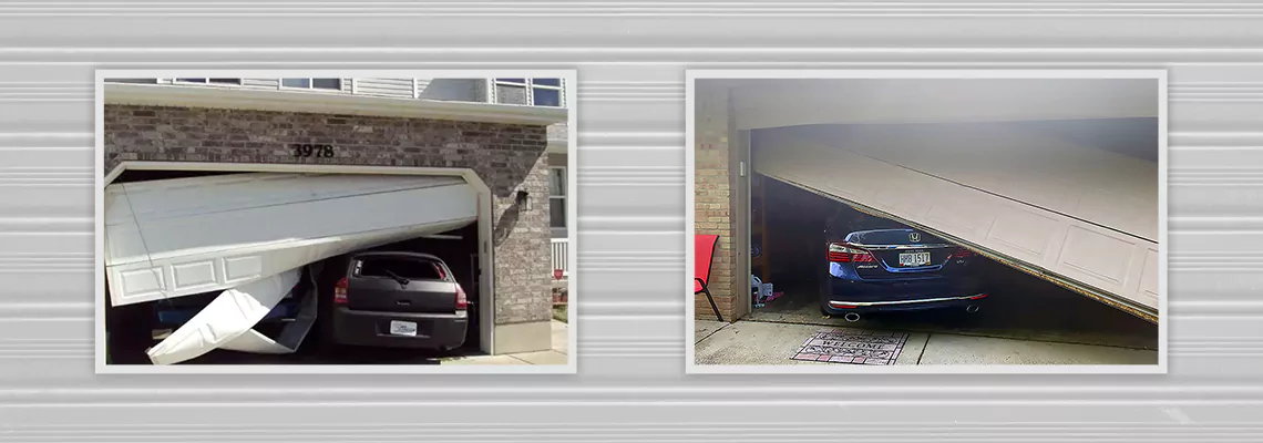 Repair Commercial Garage Door Got Hit By A Car in Pembroke Pines, Florida